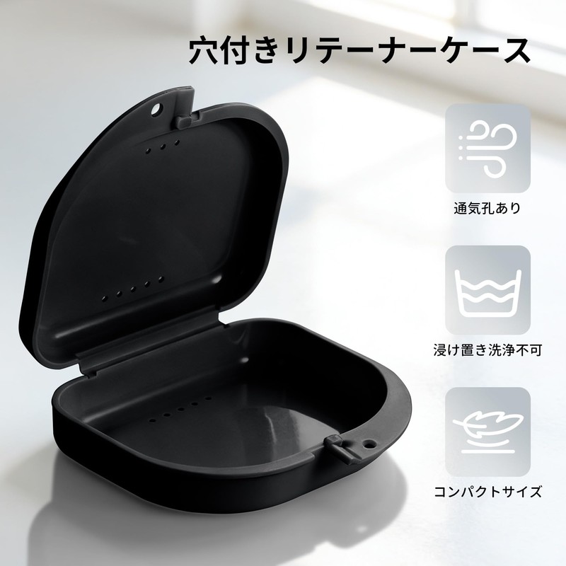 Annhua Orthodontic Case Denture Storage Box with Holes for Breathability,