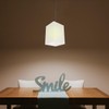 WHAMVOX Natural Linen Lamp Shade Square Lampshade Cloth Lamp Cover