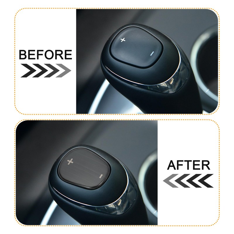 TOMALL Stainless Steel Car Gear Shift Knob Cover Compatible with