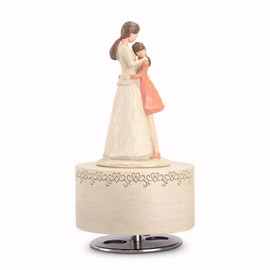 YT3 Studio Music Box for Mom and Daughter, Hand-Painted Musical Box Figurine, Wind Up Music Boxes Gifts for Mother's Day Birthday Christmas Anniversary