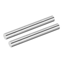 sourcing map 2Pcs 304 Stainless Steel Rods, 14mm x 153mm Metal Solid Shaft Round Rod Lathe Bar Stock for Model Plane Cars Ship DIY Craft Metal Working
