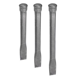 HARFINGTON 1set Masonry Chisel for Rock 9.6/11.8/14 Inch Flat Head High Carbon Steel Rock Concrete Mortar Stone Chisel Brick Chisel for Stone Brick Breaking Carving Demolishing Splitting