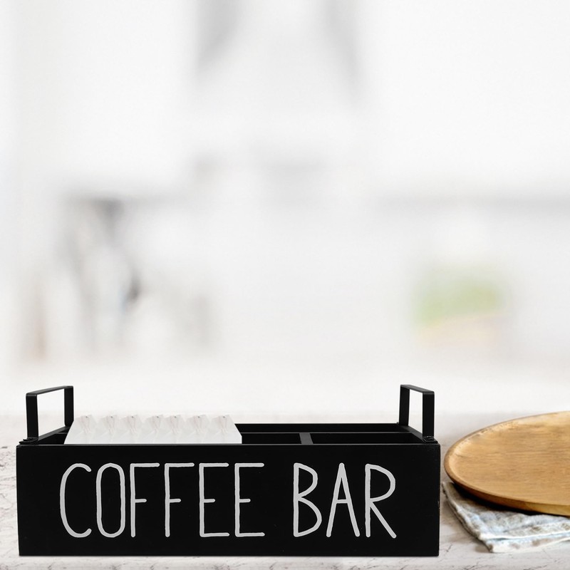 Cabilock Wooden Tea Bag Organizer - Coffee Station Organizer with