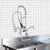 Aquaterior Wall Mount Commercial Pre-Rinse Faucet Kitchen Sink 36" Height