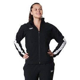 Speedo Women's Standard Tech Team Warm Up Suit - Edge Speedo Black, Small