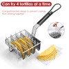 Taco Fryer Basket 4 Shells, Tortilla Fryer Basket, Professional Grade