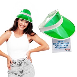 Nicky Bigs Novelties Green Sun Visor – Poker Visor Hat, Bingo Hat for Tourist Costume, Visors for Men - Gambler Hats.