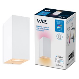WiZ Colour Imageo Smart Connected WiFi Ceiling Light Spots 2 Pack [White]. App Control for Indoor Home Lighting, Livingroom and Bedroom, 929003210001