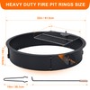 32 inch Inner Fire Pit Ring, Outdoor 2.5MM Steel Firepit