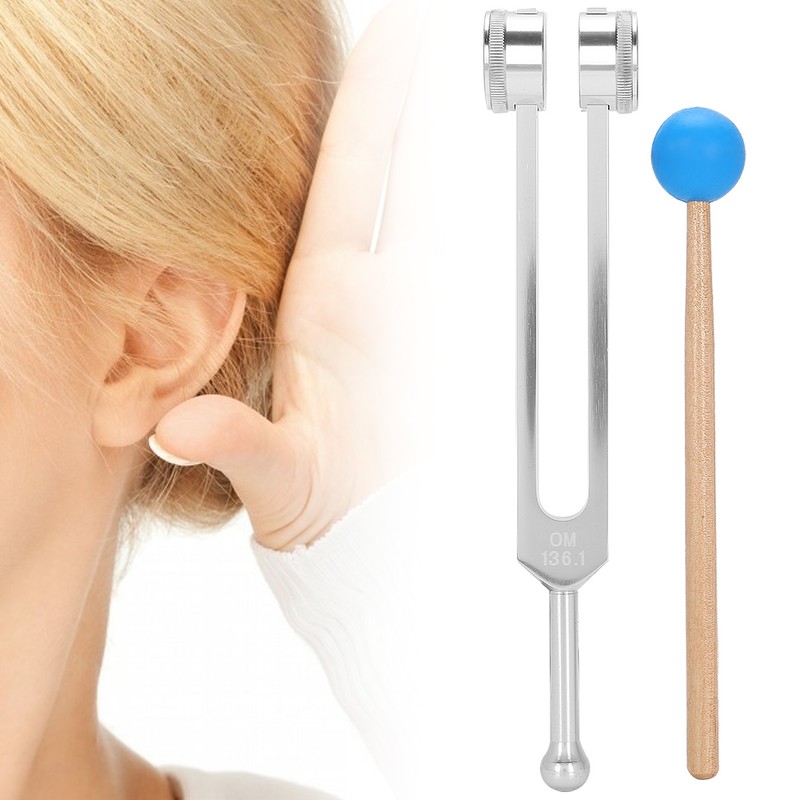 OM136.1 Aluminum Alloy Yoga Tuning Fork Sound Healing Therapy Tuning