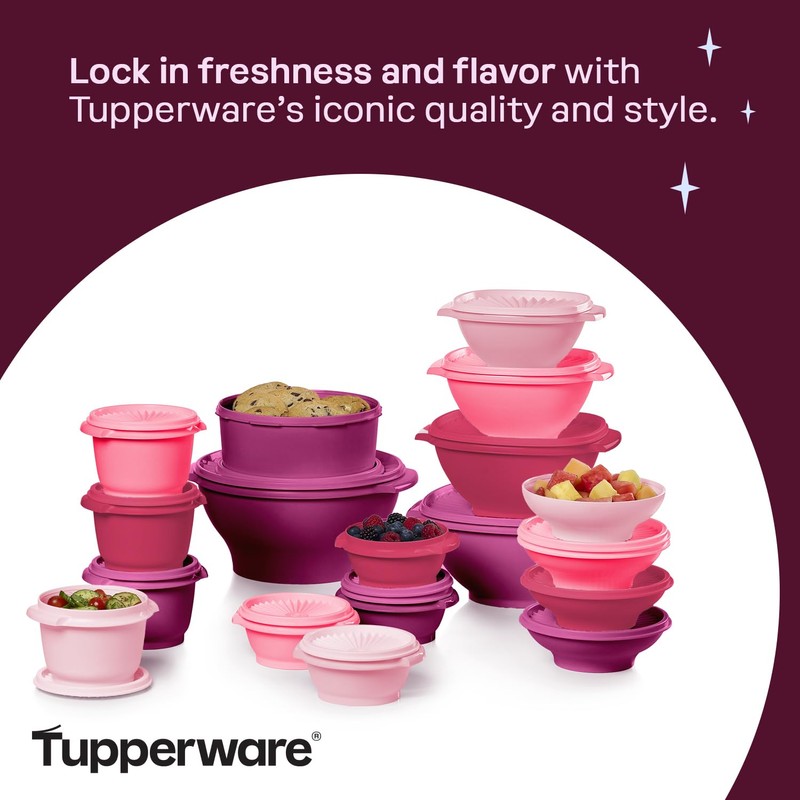 Tupperware Heritage Collection, New 36 Piece Food Storage Container Set