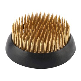 Haofy Herramienta de arreglos Florales, Base de Aguja de latón para arreglos japoneses y japoneses, Pin Redondo de arreglos Florales Ikebana Kenzan Decoración de Flores Herramienta de arreglos (60mm)