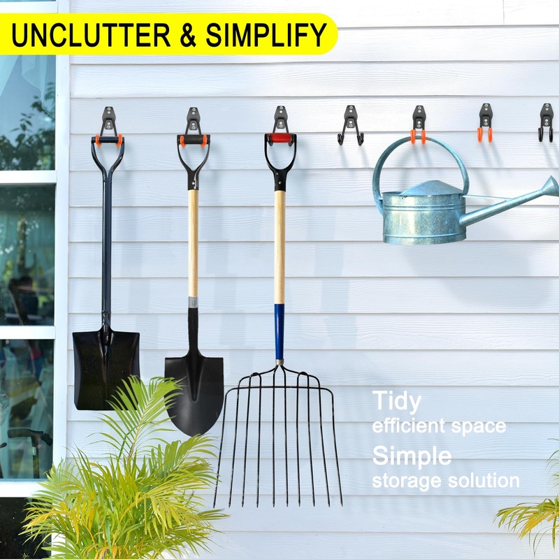 LUPYJI 18 Pack Garage Hooks Heavy Duty, Wall Mount Steel