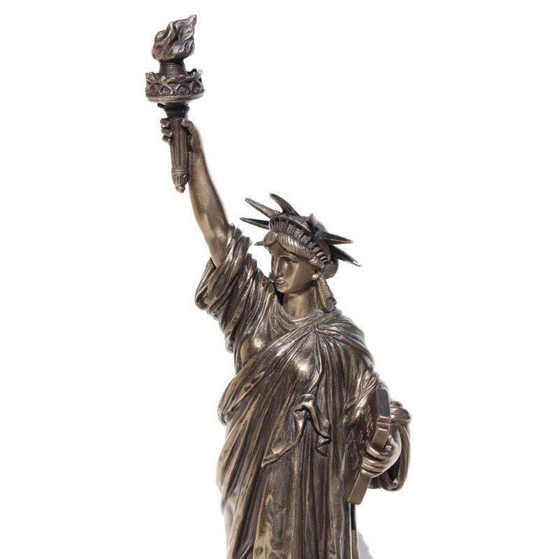 12.38 Inch The Statue of Liberty Cold Cast Bronze Sculpture