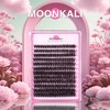 MOONKALI Fluffy Lash Clusters Wispy 60D Volume Eyelash Clusters 12-20mm