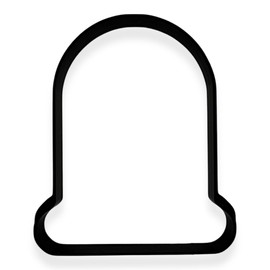 Cowboy Ten Gallon Hat or Tombstone Cookie Cutter with Easy to Push Design, for Baby Shower, Work Events, and Birthday Celebrations (4 inch)