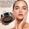 Eyebrow Stamp Kit,Light Brown Eyebrow Tint & Powder with Stencil