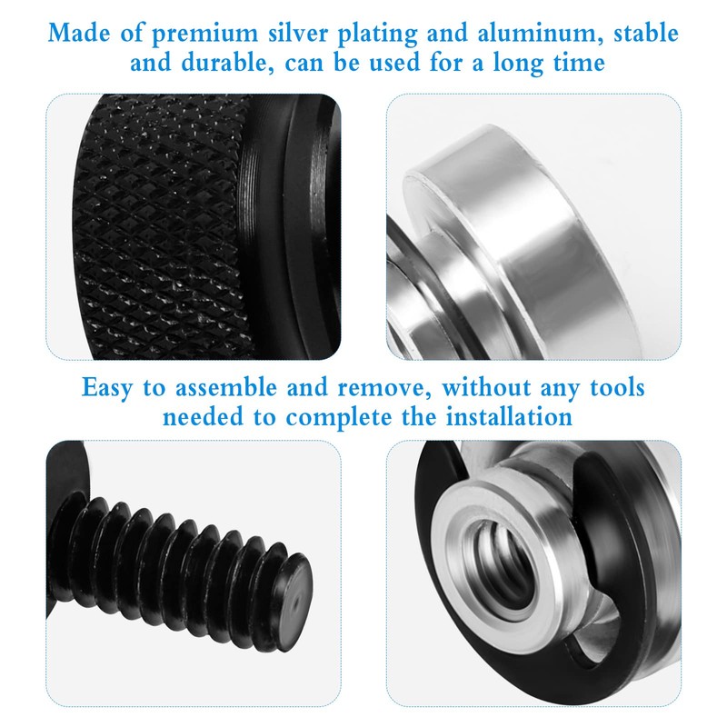 Anruyi Motorcycle Seat Attachment Screws Nuts Set 6 mm Bench
