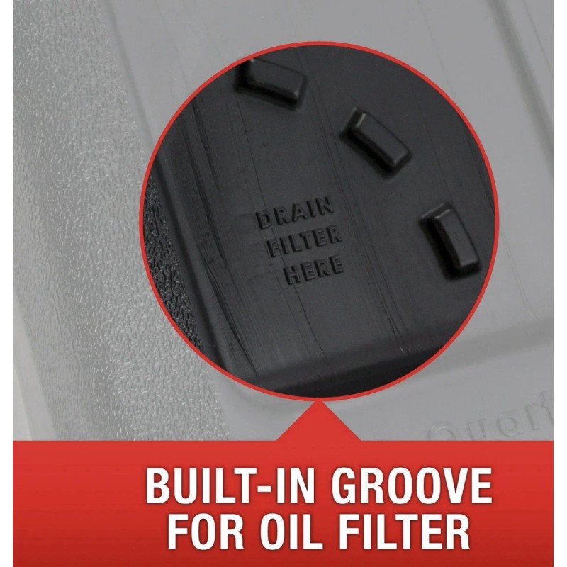 Hyper Tough Oil Change Drain Container 10 Quart Large Pan