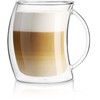 JoyJolt Caleo Collection Double Wall Insulated Glass Coffee Cups (Set