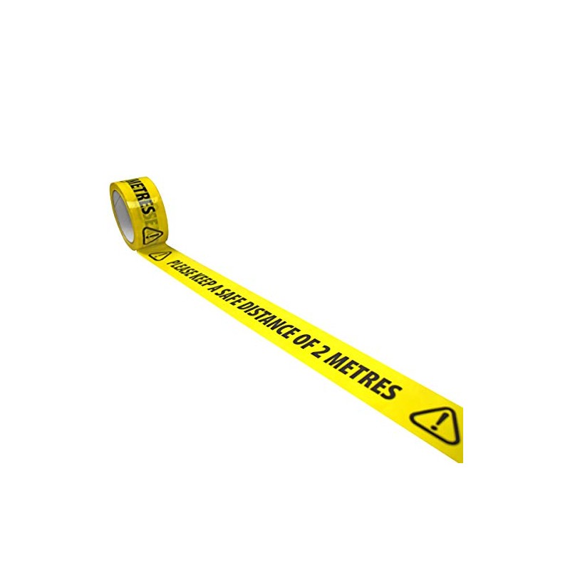 Triplast 'Please Keep A Safe Distance of 2 Metres' Warning