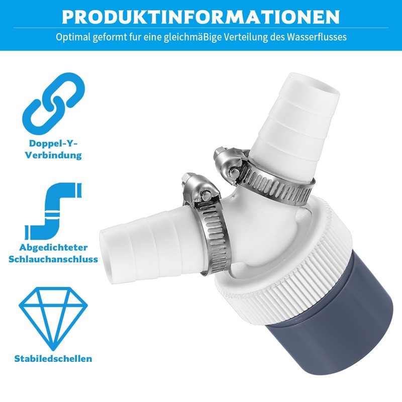 Washing Machine Drain Adapter, Double Connection Drain Adapter for Dishwasher