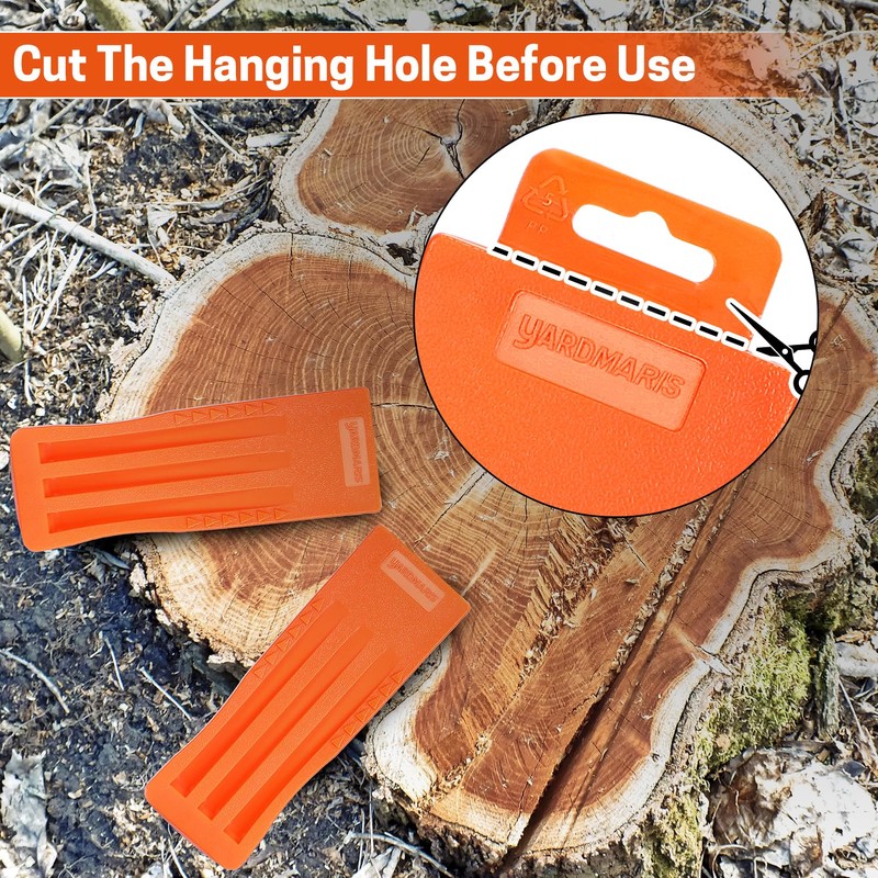 YARDMARIS 2 Pcs Tree Felling Wedge, Plastic Logging Wedges with