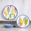 Gofunfun Melamine Dinnerware set for 4, Plates and Bowls Sets,