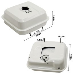 17510-ZE1-030ZA Fuel Tank Kit for Honda GX140 GX160 GX200 5.5 HP 6.5 HP Engine, Water Pump Pressure Washer with Petcock Gas Cap Filter, Gas Tank, Pressure Tank