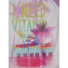 Gymboree Vitamin Sea Sunscreen Swimwear Long Sleeves Rash Guard Top Shirt S 5-6