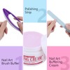 Crema para Pulir Uñas y Kit de Tiras de Pulido,