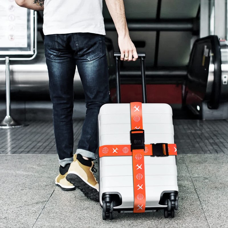 Eurtes Luggage Strap Password Luggage Strap Luggage Strap Adjustable Suitcase
