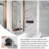 Integrated Suction Cup Shower Rack - Adjustable Wall Mounting Shower