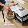 HUANUO Printer Stand with Cable Management and Storage Drawer, Printer