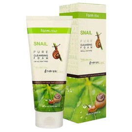Farmstay Snail Mucus Moisturizing Smooth Cleansing Foam 180ml, 1 pack / 스네일 점액의 촉촉한 보습 매끈하게 클렌징폼 180ml, 1개