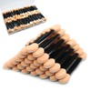 Dual Sides Disposable Eyeshadow Applicators,120Pcs Eyeshadow Applicators Sticks Sponge Tip