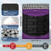 WKFAMOUT Double Sleeping Bag for Adults Machine Washable 2 Person