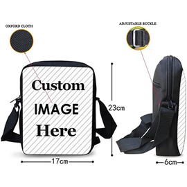 Binienty Fashion Crossbody Shoulder Bag with Adjustable Strap, Purple Shiny Butterfly Pattern Mini Messenger Bags