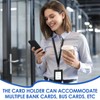 EuAcesry PU ID Card Holder, Leather ID Card Holder with
