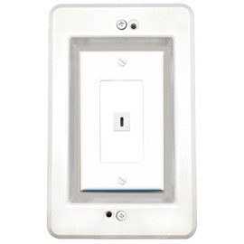 RiteAV 1 Port in-Wall Cable Management Kit Recessed Outlet USBC Wall Plate