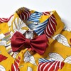 Baby Boys Button Down Shirts + Short Sets Floral Printed