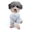 Ranphy Small Dog Stripe Pajamas Winter Comfy Cotton Pet Clothes