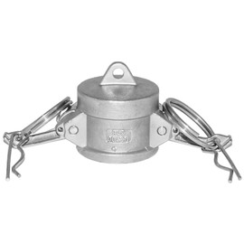 AF Hydro Stainless Steel 316 Cam and Groove Type DC Hose Fitting, Dust Cap with 1/2” Female Coupler, Pressure Rating up to 150 PSI, Easy Connect and Disconnect to Protect Male Adapter Camlock End