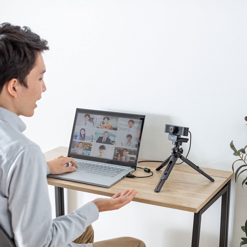 Sanwa Supply DG-CAM27 Desktop Tripod for WEB Cameras and Smartphones,