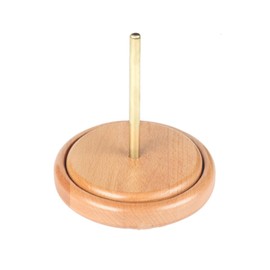 RoseFlower Wool Unwinder Wood, Rotating Wool Ball Holder, Knitting Thread Holder Made of Wood with Twist Mechanism, Yarn Holder - for Knot-Free, Even Knitting and Crochet #A