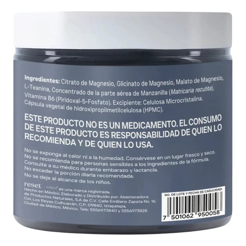 M3+ | Magnesio Glicinato, Citrato Y Malato Lteanina, 90 Cap