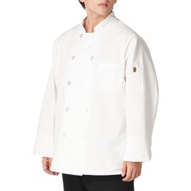 Red Kap Unisex-Adult Ten Pearl Button Chef Coat White
