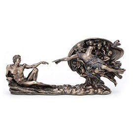 Veronese 10.5" Genesis The Creation of Adam Statue God and Man Bronze Sculpture