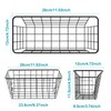 MaraFansie Hanging Kitchen Baskets Wire Storage Basket Over the Cabinet