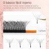 Nagaraku Extensiones De Pestañas 5d W Shape 8-15mm Mix